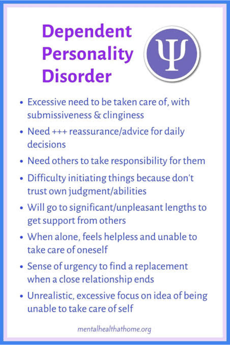 Dependent Personality Disorder