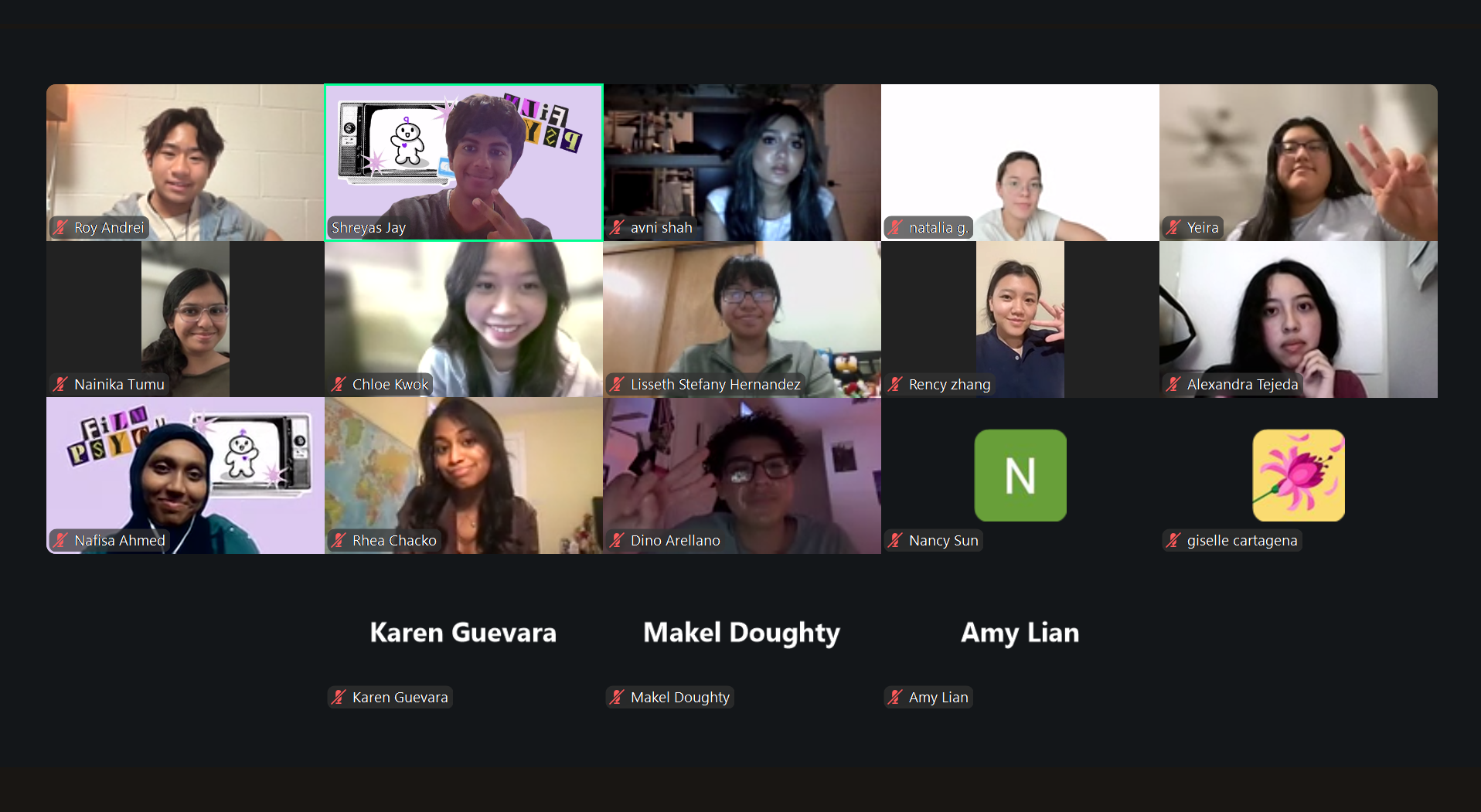 Internship cohort meeting